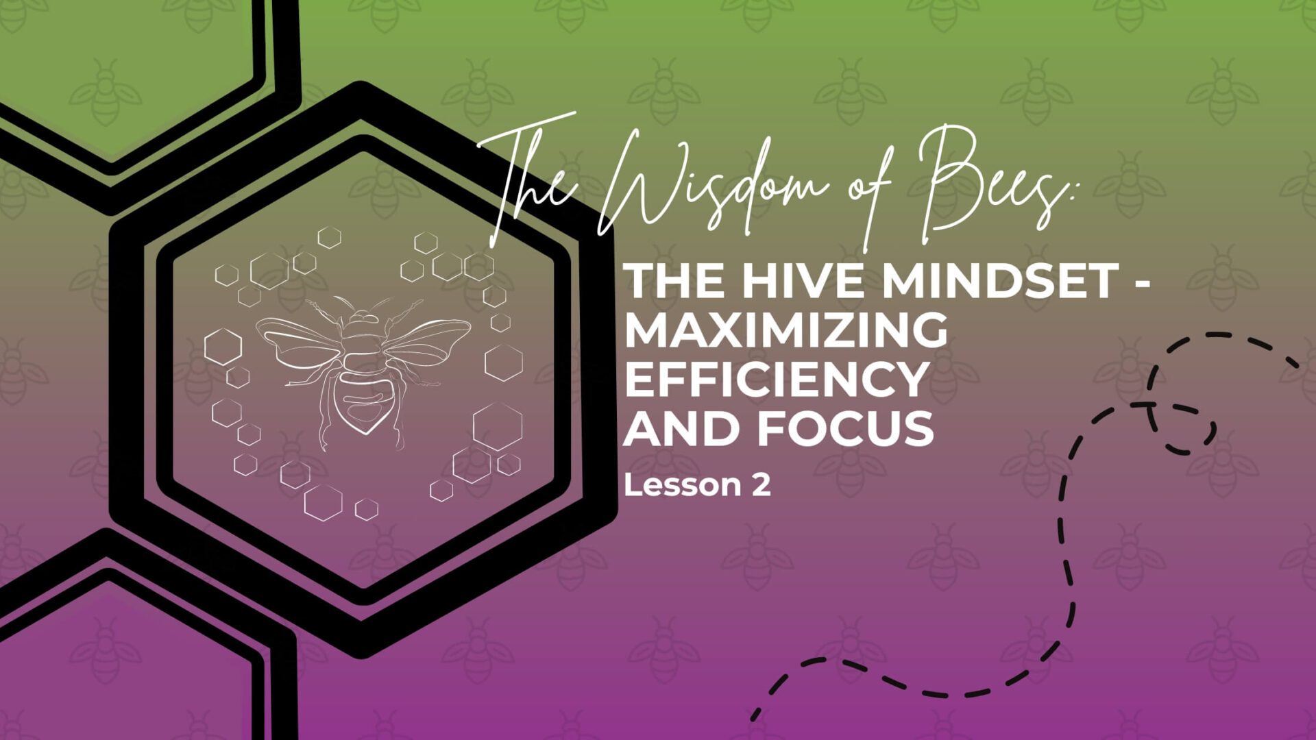 Hive180 The Wisdom of Bees Lesson 2 Blog Banner (OFW)